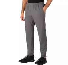 Soybu Men’s Woven Jogger Pants, Gray, Size XL, 4-Way Stretch, Water Resistant.