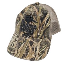 Ducks Unlimited Green Wing Teal Camouflage Hat Mesh Back Snapback Hunting Cap
