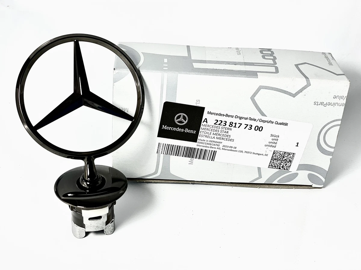 Mercedes-Benz Stern Motorhaube Schwarz Original A2238177300 | eBay