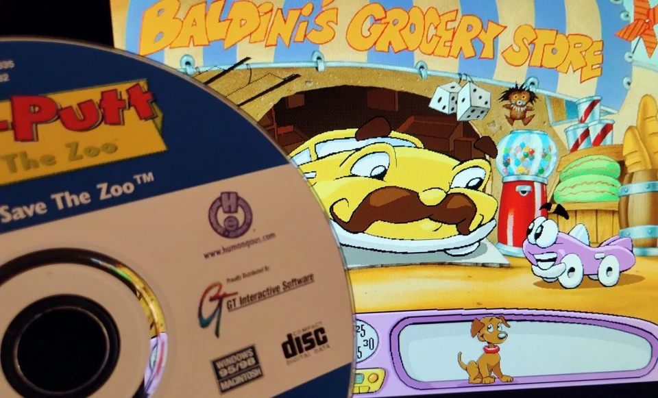 Putt-Putt Saves The Zoo Retro PC/Mac Disc [Tested] - Kids Edutainment Adventure - Image 3 of 4