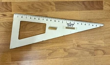 24” Vintage Dietzgen 1298-c Triangle Demonstration Finger Lift Teacher Class