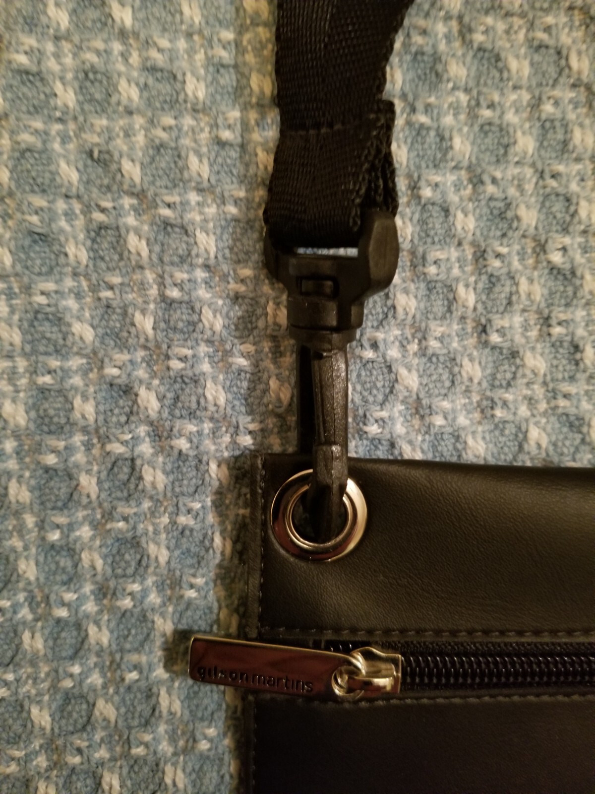 GILSON MARTINS Bag Pouch Rectangular Flat Black w… - image 9