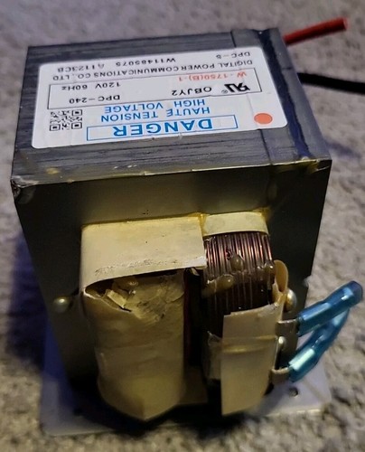 Whirlpool Trasformatore Microonde Alta Tensione OBJY2 DPC-240 Testato - Foto 3 di 3