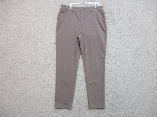 Chicos Jeans 2 Womens US 12 Brown Denim Skinny Lightweight Stretch Modern Fit A5