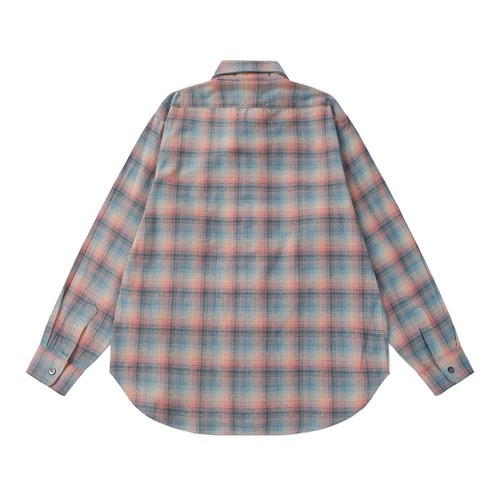 Maison Margiela MM6 Plaid Long Sleeved Shirt Unisex Loose Style Size L - Picture 2 of 12