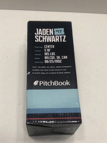 Seattle Kraken 2023 Jaden Schwartz Bobblehead 1/4/24 SGA Vs Ottawa - NEW IN BOX! - Picture 3 of 11