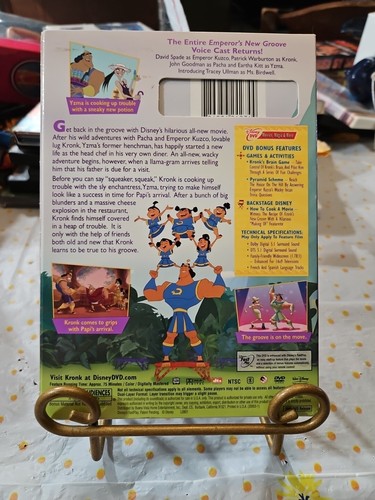 Disney DVD Kronk's New Groove Sequel Emperor's New Groove / SLIPCOVER - Picture 2 of 4