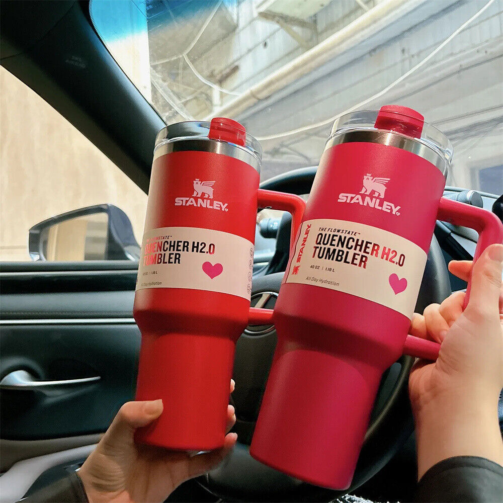 &New& Christmas Best Gift Red Quencher H2.0 FlowState Tumbler 40oz Cup