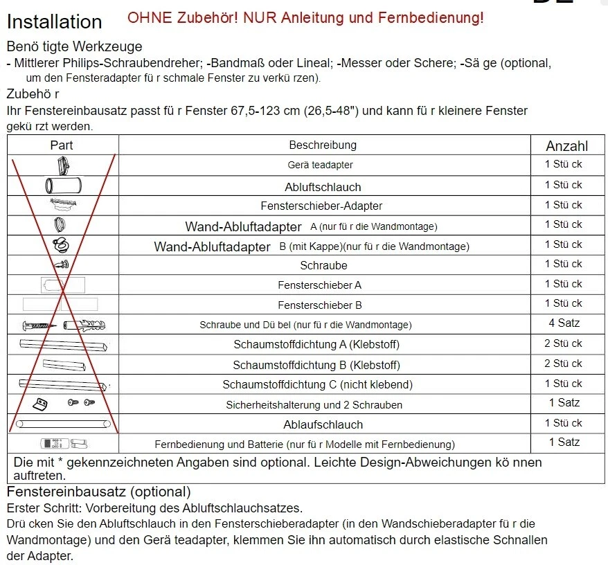 Comfee Mpph-08crn7 mobile Klimaanlage bis 28m² weiß OHNE Zubehör! - Bild 3 von 3