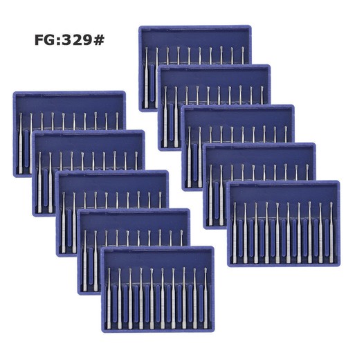 Dental Tungsten Carbide Steel Burs FG Drills Round Pear Taper Fissure Cutter - Picture 139 of 328