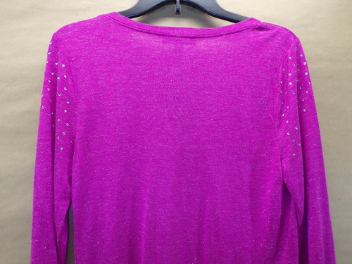 I.N.C. International Concepts Womens Glitz Shirt Size M - Picture 7 of 8