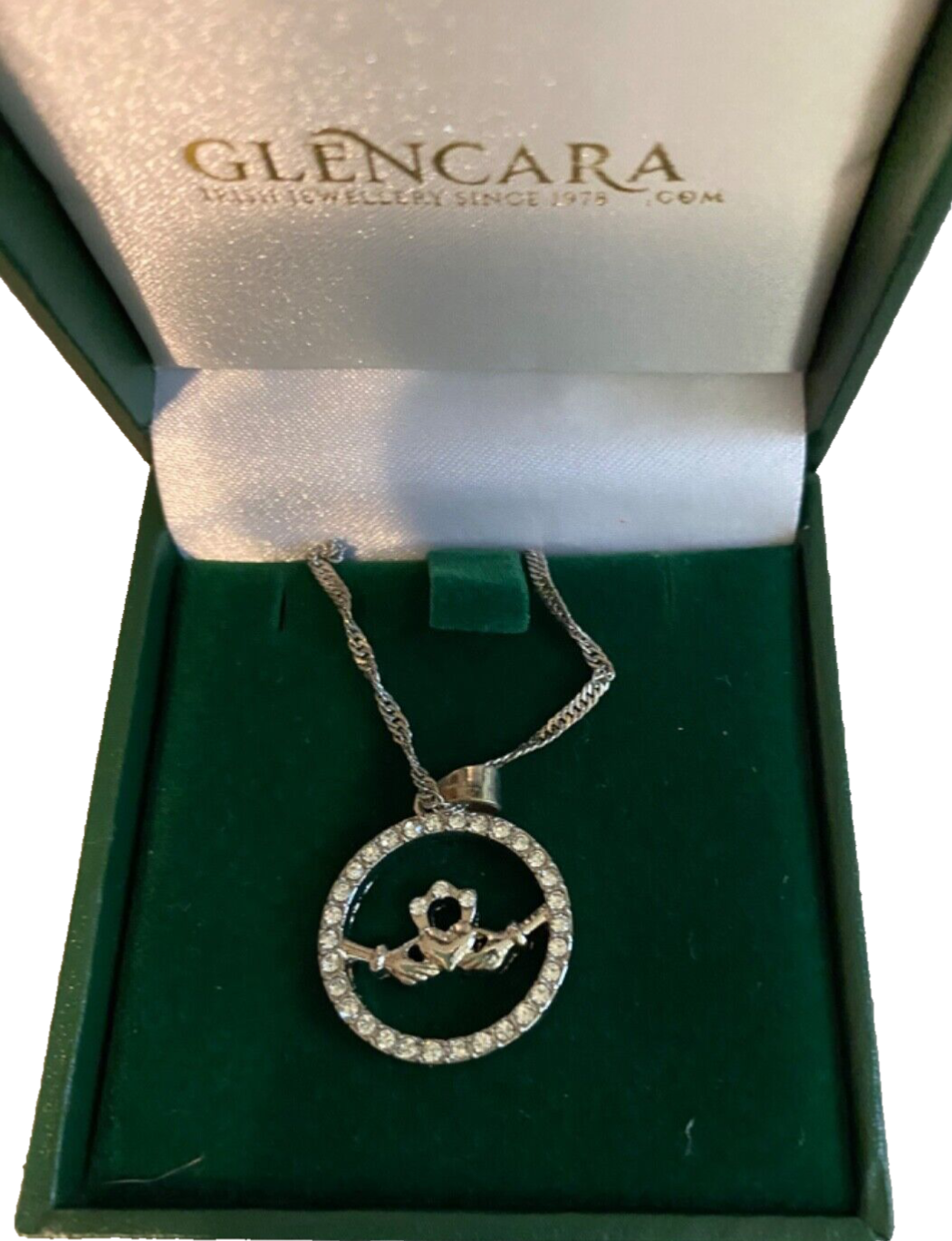 Glencara Irish Claddagh Pendant Silver Celtic Jewelry eBay