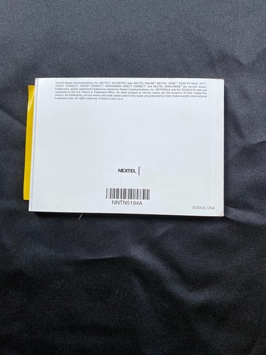 Motorola Nextel i530 User's Guide - 第 2/2 張圖片