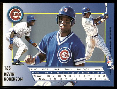 プロ野球カードゲームセット 1994-1997 1994 Ultra #165 Kevin Roberson Chicago Cubs Baseball Card | eBay