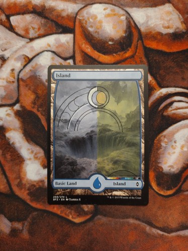 Magic the Gathering Hand Painted Guru Style Island #2 Unique Custom MTG Alter