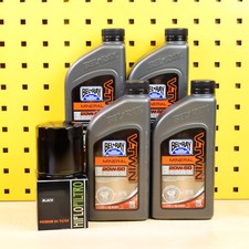 Ölwechselset BelRay V-Twin 20w50 Mineral Ölfilter Hiflo Filtro Schwarz Öl