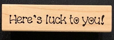 Darcie s Here s Luck To You! Rubber Stamp