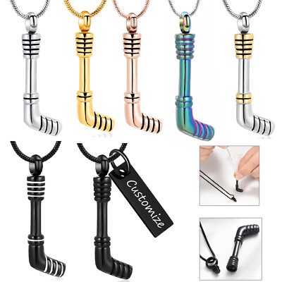 Hockey Urn Pendant Cremation Jewelry for Ashes Memory Necklace Memorial Jewelry