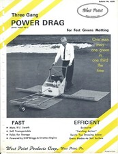 Lawn Equpment Ad Brochure - West Point Power Drag Golf Greens Mat Layer (LG142)