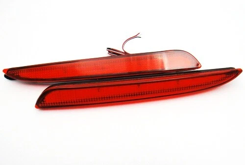 2x Red Lens LED Bumper Reflector Tail Brake Stop Light For Mazda3 Axela BL Mazda - Image 3 of 4