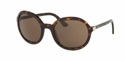 Prada Sunglasses Round Brown Havana Tortoiseshell PR09VS SPR 09V 2AU-8C1 56mm Prada Sunglasses Round Brown Havana Tortoiseshell PR09VS SPR  main image 2