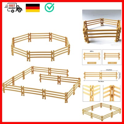 HAOBIN 60 StüCk Corral Fechten Panel ZubehöR Kunststoff Zaun Pferd Corral Fec...