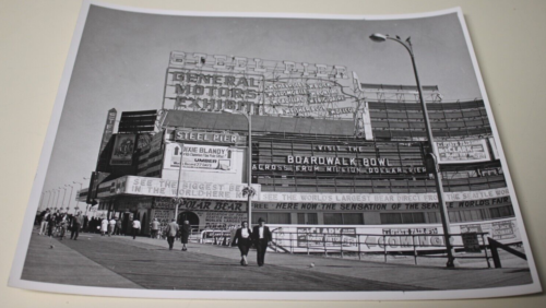 Vintage Atlantic City 1950's Steel Pier photo 8x10 Black & White - 第 1/8 張圖片