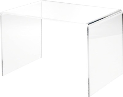 Lightweight 8 x 12 x 8 Inch Acrylic Pedestal Display Riser - No Assembly Needed