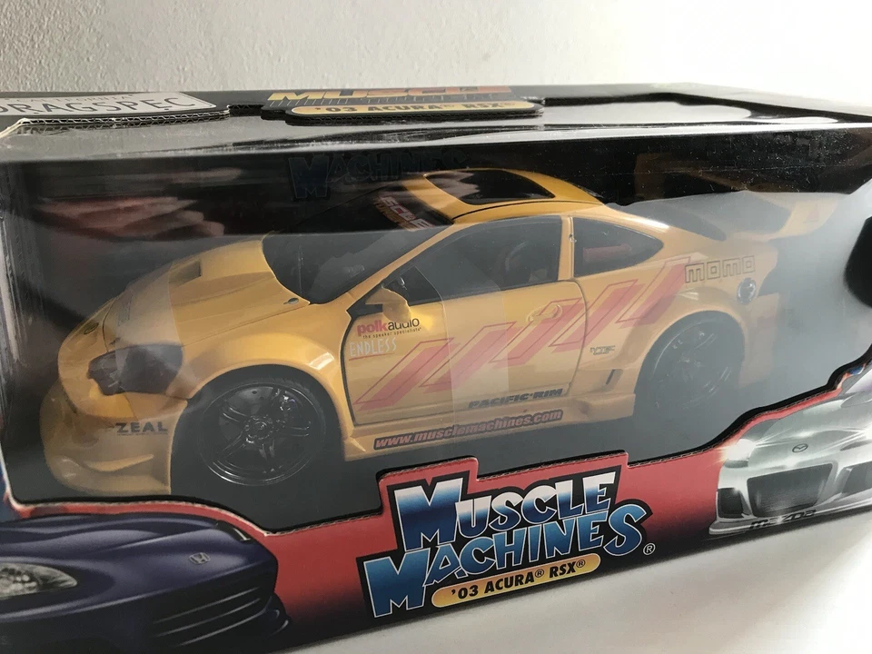 Muscle Machines 1/18 Acura RSX ‘03 Yellow - Very Rare - Immagine 2 di 2