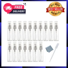 20Pcs Empty 10Ml Clear Fine Mist Atomizer Glass Bottle Spray Refillable Perfume
