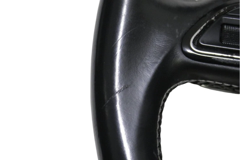 Volante de cuero negro Audi S6 2016-2018 OEM Foto 2 de 4