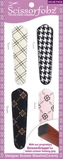 SCISSORFOBZ Designer Scissors Sheath Cover 4Pk Small Assorted Classic Designs