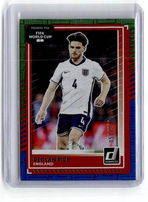 2025-26 Donruss Road to FIFA World Cup #66 Declan Rice Blue Green Maze /270