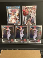 JJ Wetherholt 5 Card Lot - Prized Prospects, Axis, 3 Bowman Draft Chrome RCs