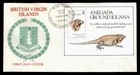 DR WHO 1994 BRITISH VIRGIN ISLANDS FDC LIZARD IGUANA S/S $2 R65674