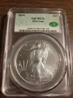 2024 S$1 American Silver Eagle CAC MS70
