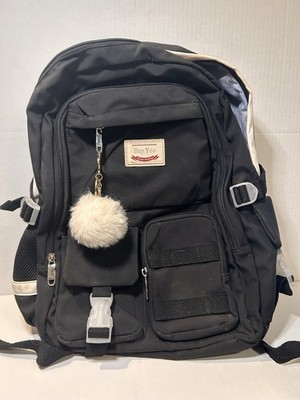 Black Hey Yoo Simple & Stylish Back Pack Bag