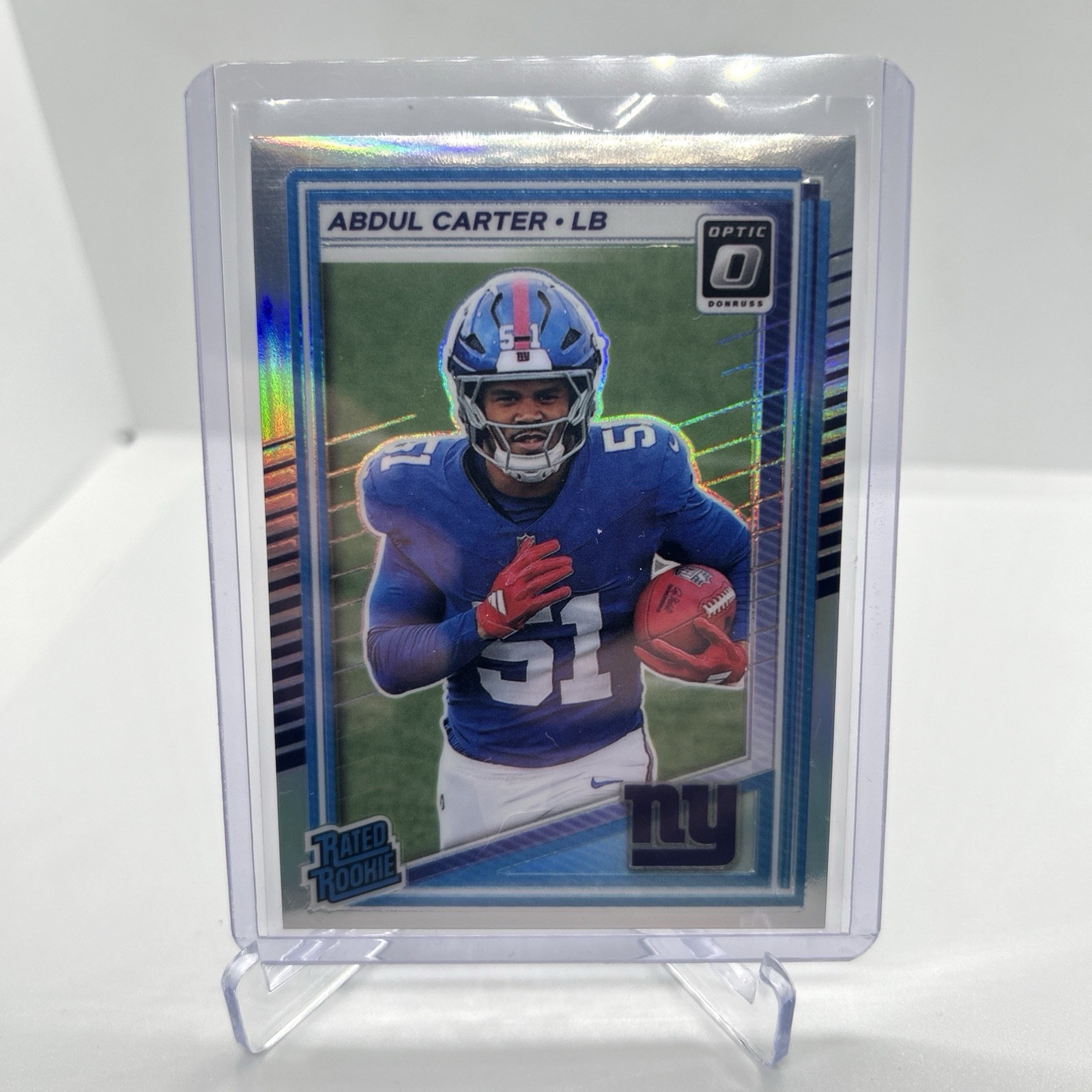 2025 Donruss Optic Abdul Carter #300 Silver Holo Prizm Rated Rookie GIANTS