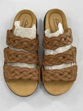 Clarks Women's Laurieann Rio Sandals- Tan Leather- Size 5.5