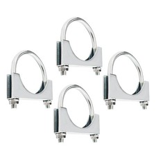 3 U-bolt Exhaust Clamps For Automotive Rv Utv Tractor Exhaust System4pcs