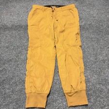 Prana Halle Jogger Pants Cargo Outdoor Hiking Drawstring Brown Tan Womens Size 8