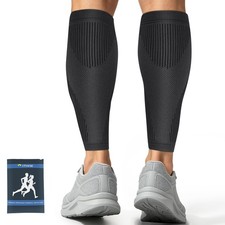 ITHW Flat Knit Calf Compression Sleeves for Men Women, Shin Splint Relief