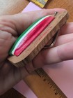 1851 Half Hull Ship America On Wooden Plaque Key Chain — photo 6