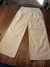 Size 6 A New Day Stretch Cream Pleated Front Wide Leg Casual Pants Trousers