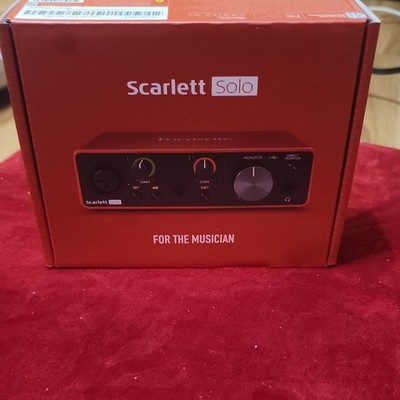 Focusrite Scarlett Solo 3rd Gen USB Audio Interface MOSC0024 XLR Hi-Z Out