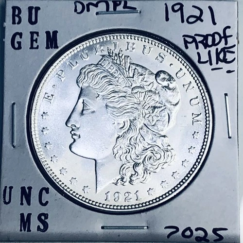 1921 BU GEM MORGAN SILVER DOLLAR UNC MS+++ U.S. MINT RARE COIN 7025