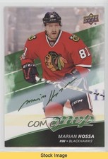 2017-18 Upper Deck MVP Green Script Marian Hossa #164 HOF READ 1o7y