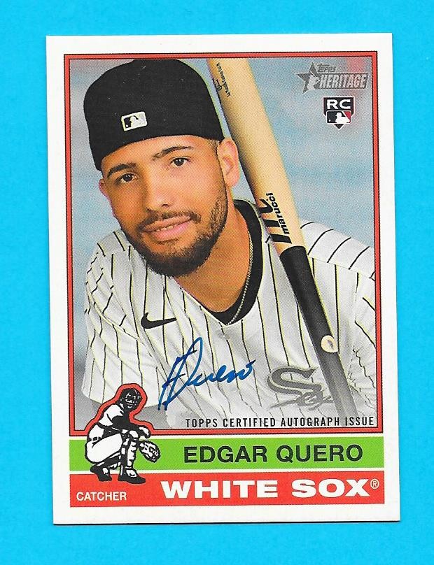 2025 TOPPS HERITAGE HIGH NUMBER EDGAR QUERO  ROOKIE ON CARD AUTO REAL ONE