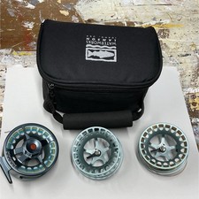 Lamson Remix R+3- Fly Reel with 2 extra spools Case w/ Foam Interior