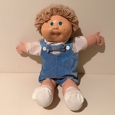 Vintage 1980s Cabbage Patch Kids Boy Blue Vel...